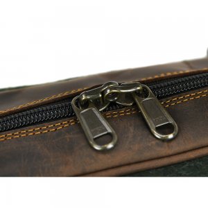 BORSA 065-L brown particolare cursori